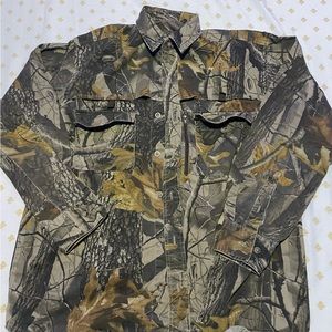 Whitewater Real Tree Mossy Oak Campers button up long sleeve